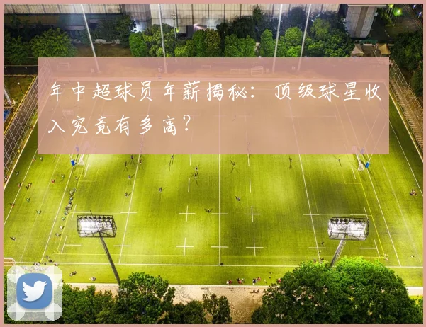 年中超球员年薪揭秘：顶级球星收入究竟有多高？